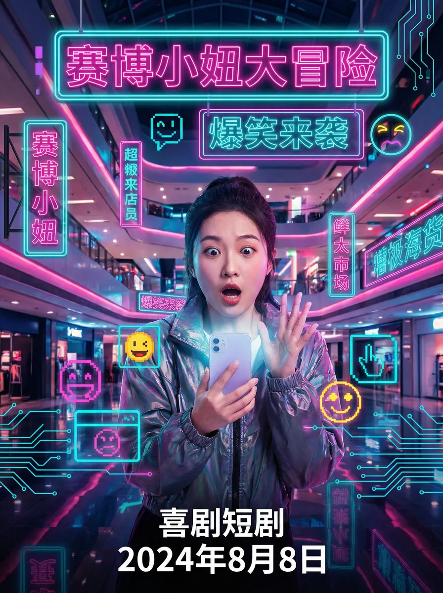 第二次人生电视剧免费播放 搞笑喜剧短剧 - 赛博小妞大冒险海报